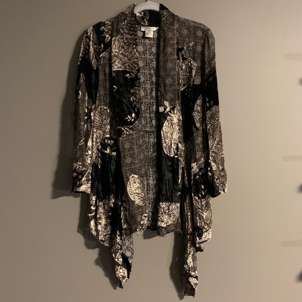 Draped vintage cozy cardigan